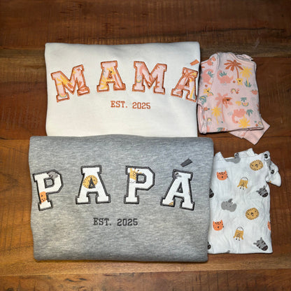 Sudadera personalizada con bodys de bebé