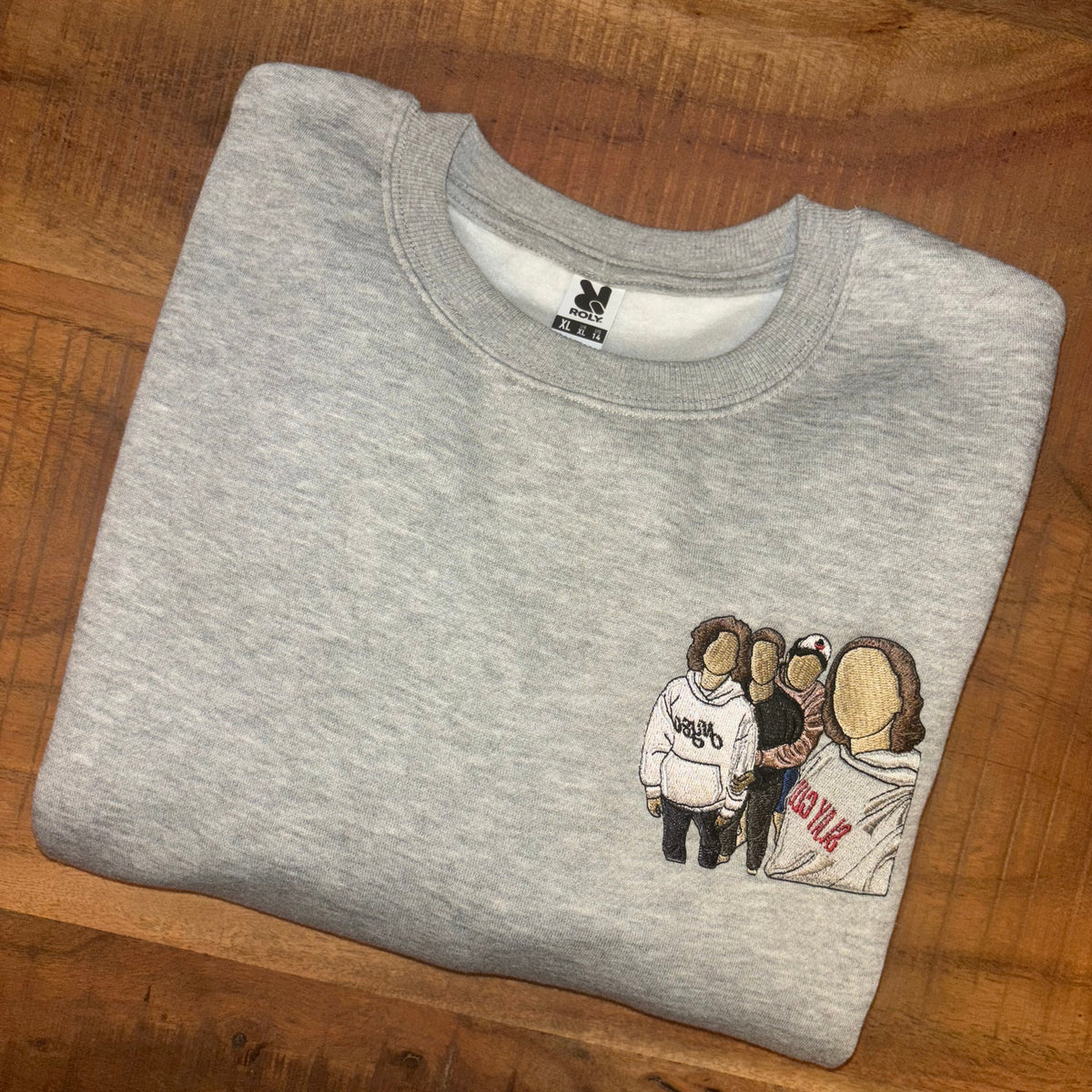Sudadera personalizada con foto bordada a color