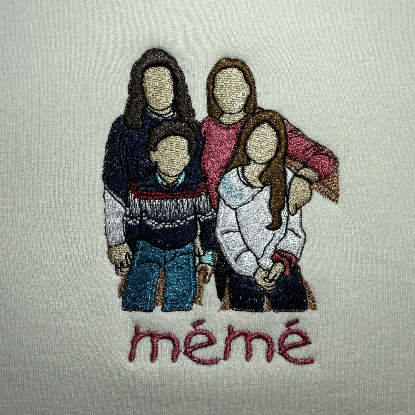 Sudadera personalizada con foto bordada a color