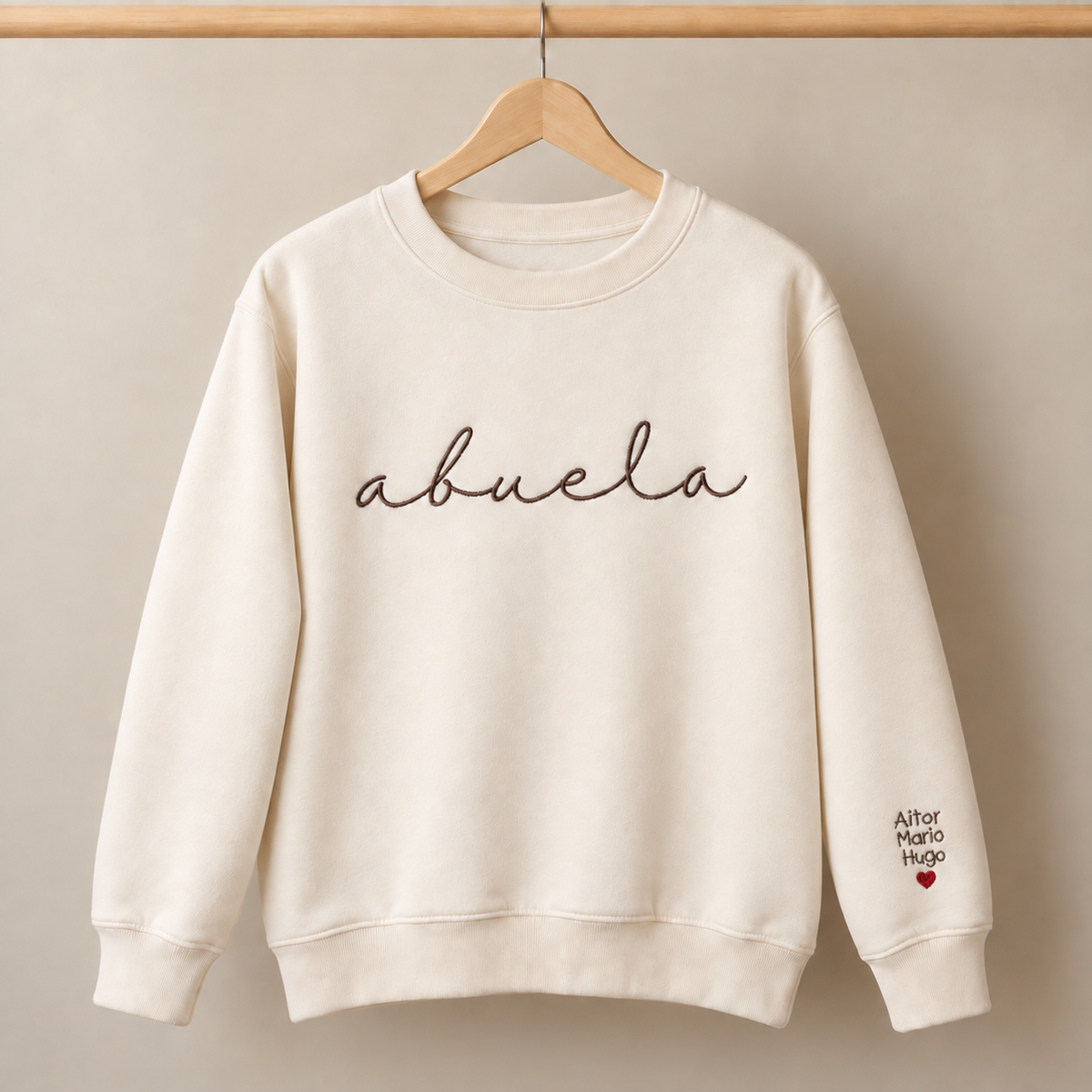 Sudadera Abuela personalizada bordada, Gatelier
