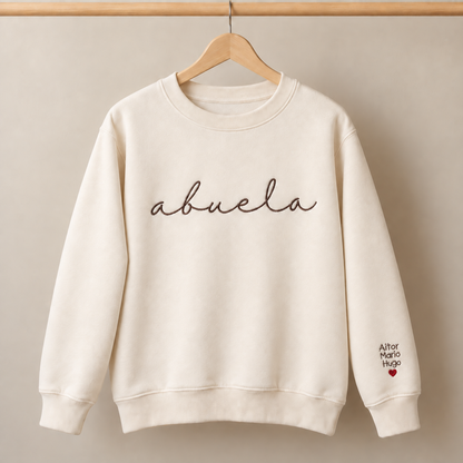 Sudadera Abuela personalizada bordada, Gatelier